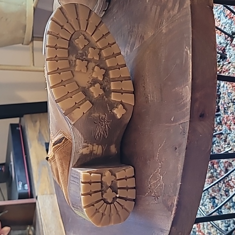 Fly London leather Heeled Lace Up Boots - Picture 6 of 6